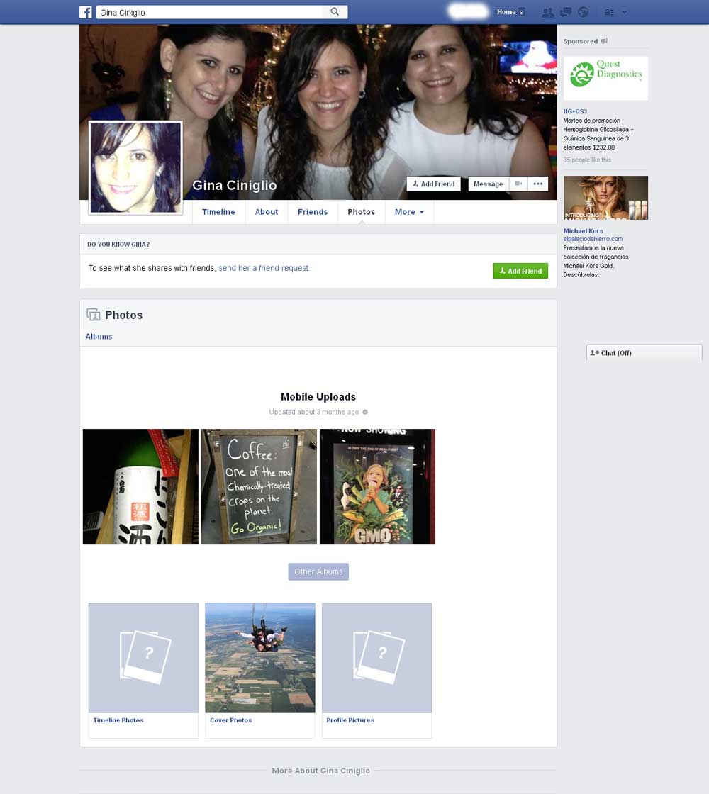 how to access facebook photos without being friends