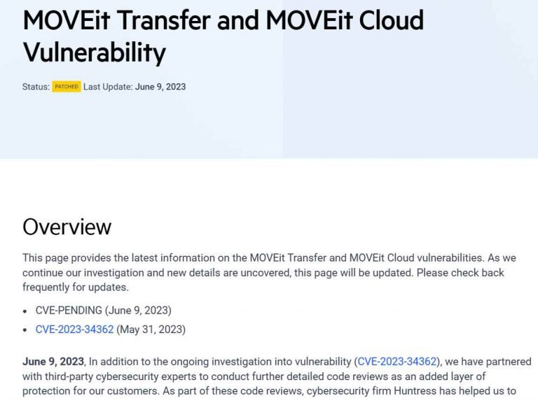 New zero day vulnerability in MOVEit Transfer & Cloud. How many more